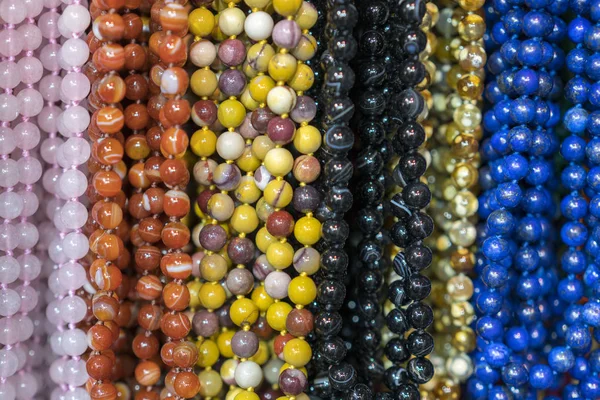 Background Beads Beads Market Necklaces — Stock Photo, Image