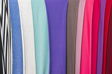 Fotoğraf resim renkli bez arka plan doku örnekleri. buruşuk kumaş.