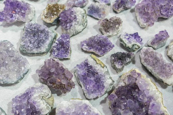 Akuamarin Doğal Kuvars Mavi Mücevher Jeolojik Kristalleri Arka Plan Doku — Stok fotoğraf