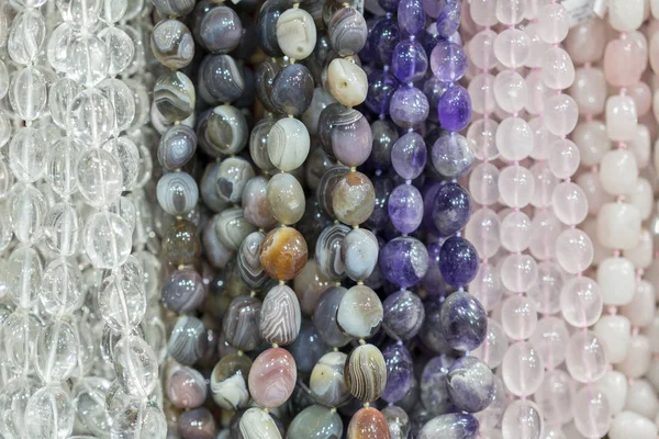 Background from beads. beads market necklaces