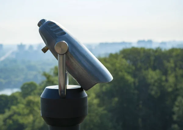 Observation Deck Stationary Telescope — Stock Photo, Image