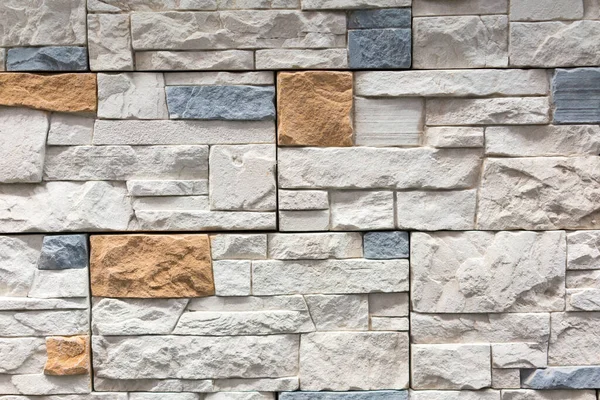 Gestapelte Steinmauer Natursteinverkleidung Steinmauer Für Den Hintergrund Textur Der Steinmauer — Stockfoto