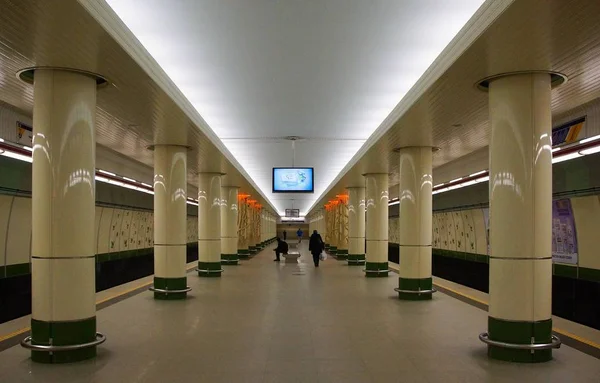 Intérieur Station Métro Malinovka Minsk — Photo