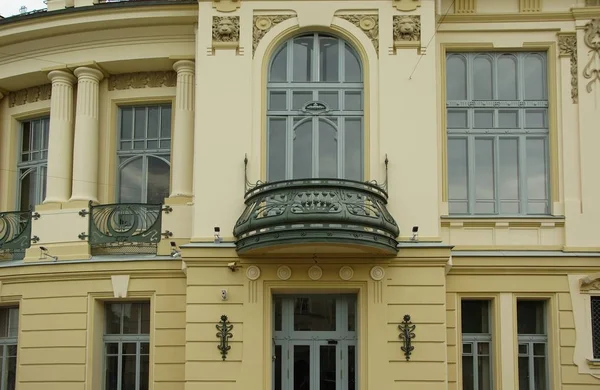 Erkély Vitebsk Vasútállomás Petersburg Art Nouveau Stílusban — Stock Fotó