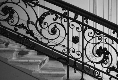 Merdiven, St. Petersburg Kirochnay sokakta evde Art Nouveau tarzında parçası