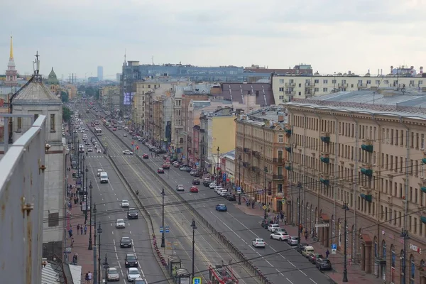 Petersburg Ligovsky Caddesi Nin Üstten Görünüm — Stok fotoğraf