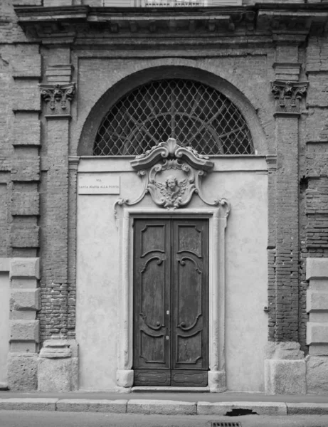 Entrada Iglesia Iglesia San Matteo Allá Bacchette Milán —  Fotos de Stock