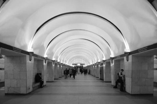 Innenraum Der Metrostation Prospekt Prosveshcheniya Petersburg — Stockfoto