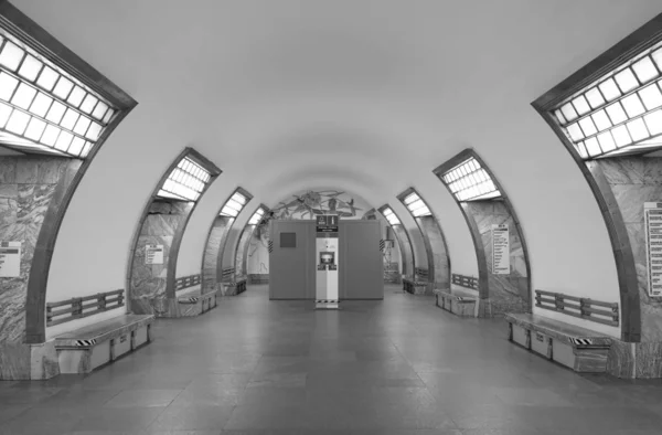 Interior Estación Metro Elektrosila San Petersburgo — Foto de Stock