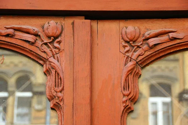 Fragment Main Entrance Door Apartment House Rubinshteina Street Petersburg — Stock Photo, Image