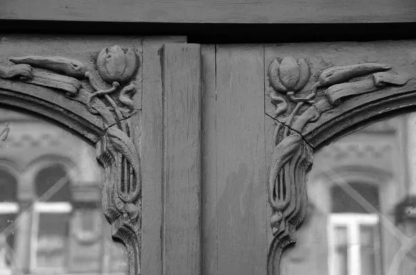 Fragment Main Entrance Door Apartment House Rubinshteina Street Petersburg — Stock Photo, Image