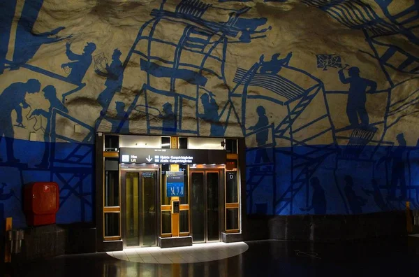 Zentrale Station Der Bahn Stockholm Schweden — Stockfoto