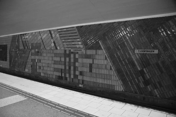 Станция Метро Centralen Стокгольме Швеция — стоковое фото