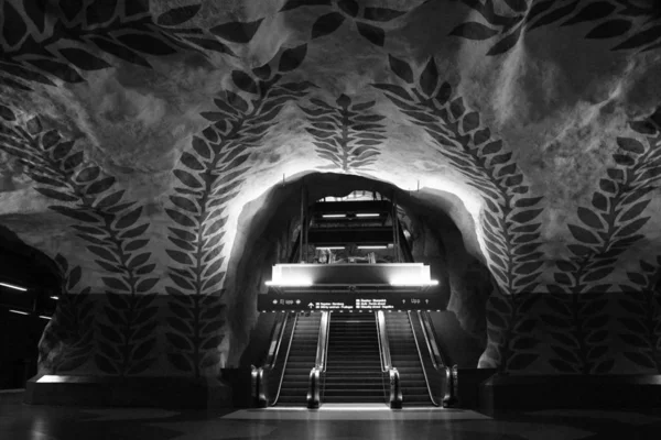 Estación Centralen Del Metro Estocolmo Suecia — Foto de Stock