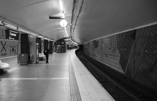 Станция Метро Centralen Стокгольме Швеция — стоковое фото