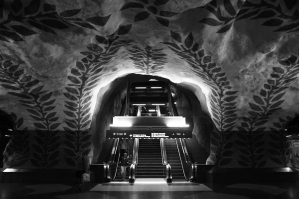 Estação Centralen Metrô Estocolmo Suécia — Fotografia de Stock