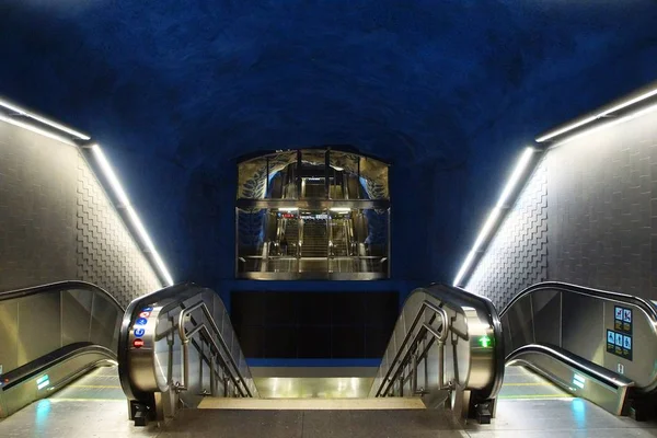 Estação Centralen Metrô Estocolmo Suécia — Fotografia de Stock