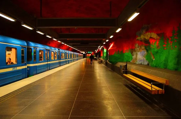 Solna centrum Stokholm, İsveç Metro İstasyonu