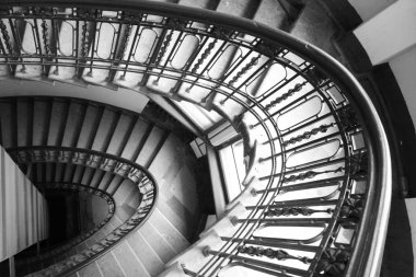 St. Petersburg Rubinstein Caddesi üzerinde konut binasında bir merdiven parçası