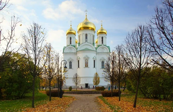 Noite Outono Catedral Catarina Tsarskoye Selo — Fotografia de Stock