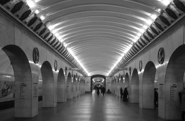 Bahnsteig Metro Station Technologisches Institut Petersburg — Stockfoto