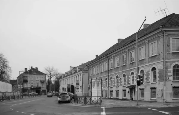 Enero Día Invierno Una Calle Del Viejo Vilnius —  Fotos de Stock