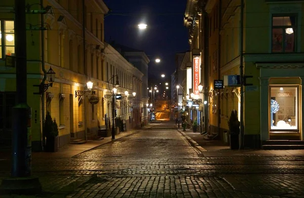 Projít večer Helsinky — Stock fotografie