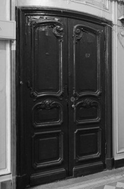 St Petersburg Kirochnaya Caddesi'nde Art Nouveau tarzı Baka'nın apartman, büyük merdiven iç