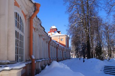 Alexander Nevsky manastırdaki soğuk güneşli sabah