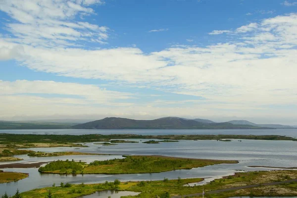 Sommar solig dag i södra Island — Stockfoto