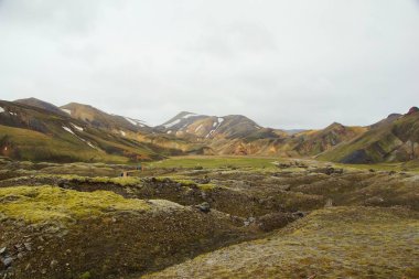 Yaz serin İzlanda sabahı