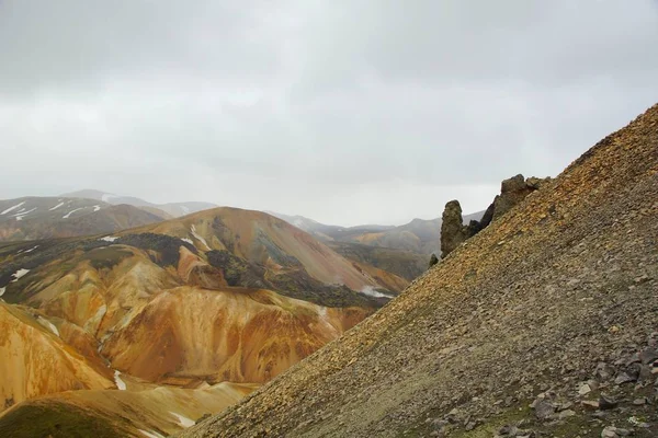 Trekking Landmannalaugar - Hoskuldskali — Foto Stock