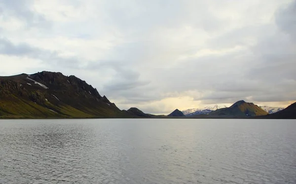 Lake Alftavatn and a cool summer evening Stock Picture