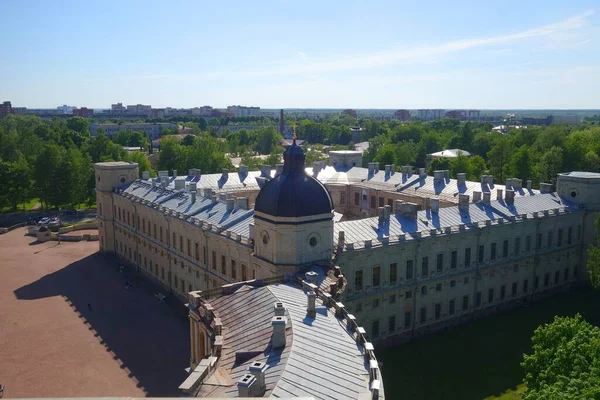 Sommertag Und Ein Interessanter Ausflug Zum Gatchina Palast Blick Vom — Stockfoto