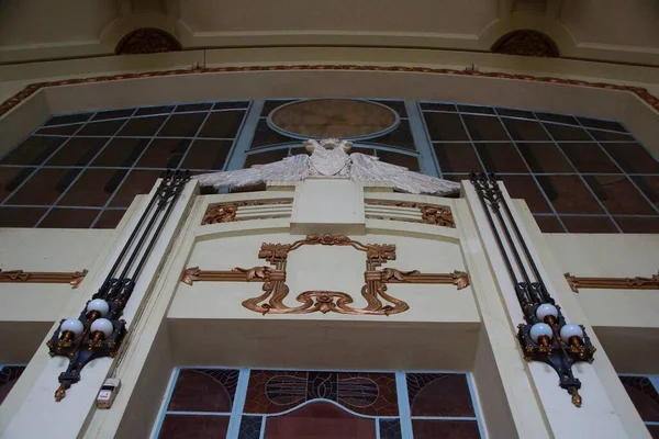 Fragmento Interior Histórico Estilo Art Nouveau Estação Vitebsky — Fotografia de Stock