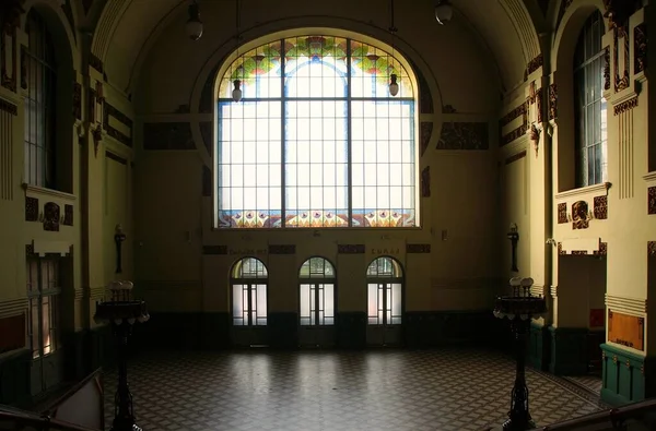 Fragmento Interior Histórico Estilo Art Nouveau Estação Vitebsky — Fotografia de Stock