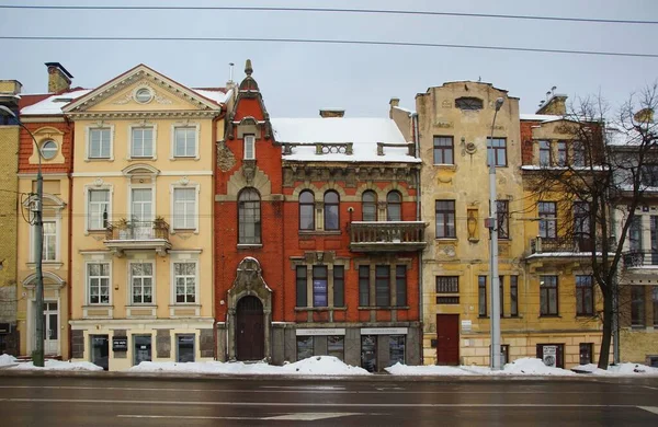 Widok Miasto Wieży Starego Zamku Spacer Zimowy Architektury Stolicy — Zdjęcie stockowe