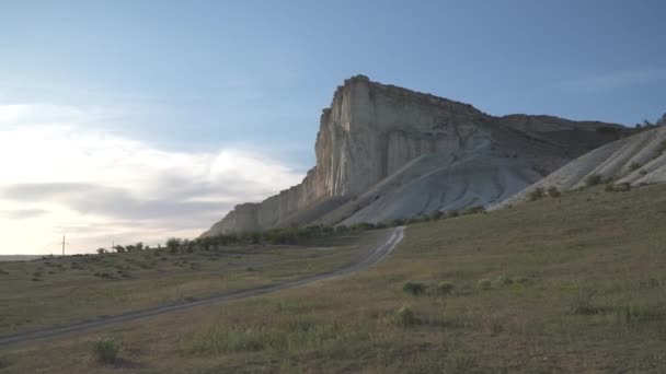 Weißer Felsen Auf Der Krim — Stockvideo