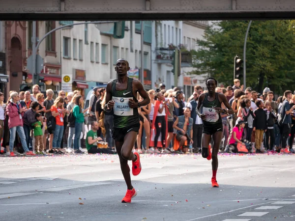 BERLINO, GERMANIA - 16 SETTEMBRE 2018: Corsa keniota a lunga distanza Edna Kiplagat alla maratona di Berlino 2018 A Berlino, Germania — Foto Stock