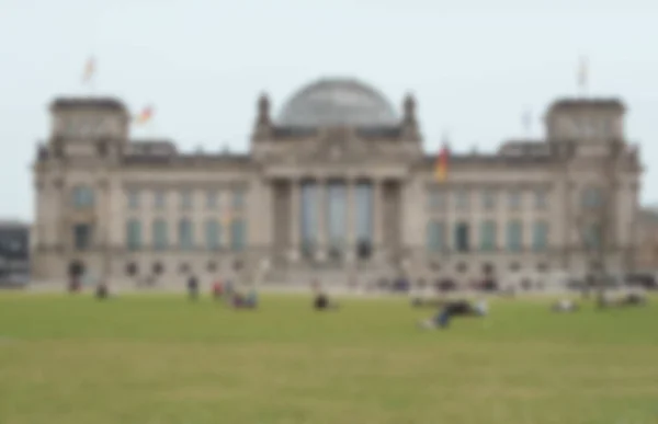 模糊的背景: 德国柏林的国会大厦 — 图库照片