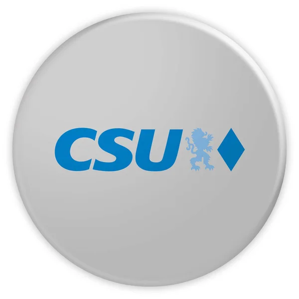 CSU przycisk, 3d ilustracja na białym tle — Zdjęcie stockowe
