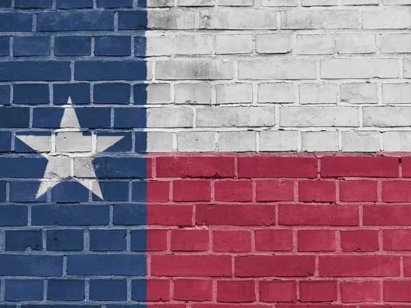 우리 개념 상태: 텍사스 플래그 벽 — 스톡 사진