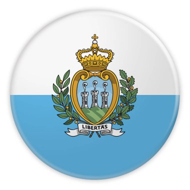 San Marino bayrak düğmesini, haber kavramı rozeti