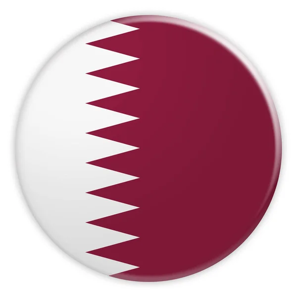 Катар прапор кнопки, Новини концепція бейдж — стокове фото