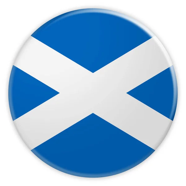 Scotland Flag Button, Distintivo di concetto di notizie — Foto Stock