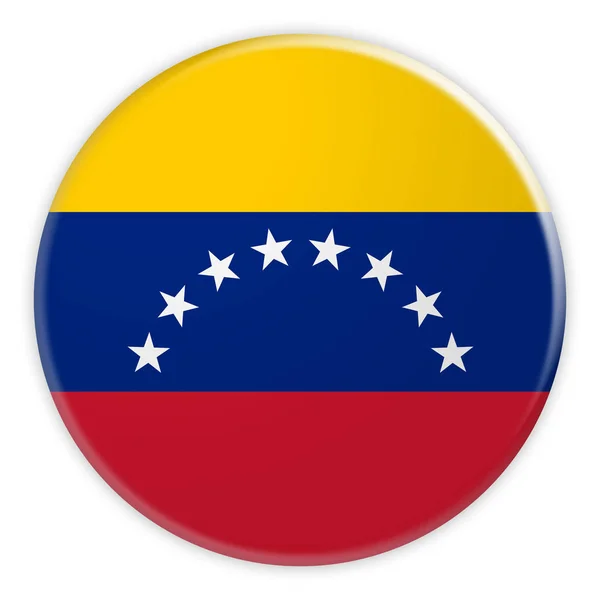 Venezuela Flag Button, News Concept Badge — Stock Photo, Image