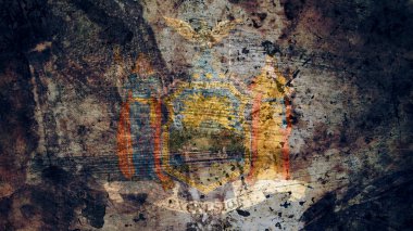 Çok eski New York bayrak, arka plan doku