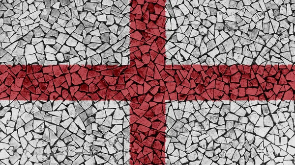 Mosaicos Pintura da Inglaterra Bandeira — Fotografia de Stock