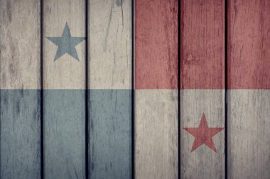 Panama bayrak ahşap çit