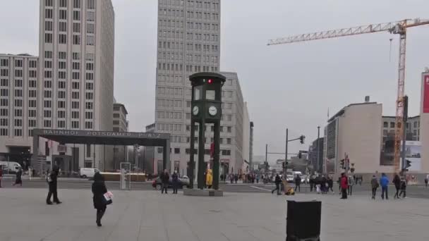 Berlín Alemania Febrero 2019 Paseo Del Lapso Tiempo Alrededor Del — Vídeos de Stock